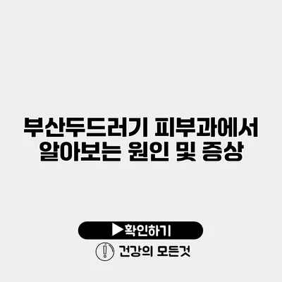 부산두드러기 피부과에서 알아보는 원인 및 증상