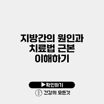 지방간의 원인과 치료법 근본 이해하기