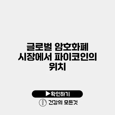 글로벌 암호화폐 시장에서 파이코인의 위치